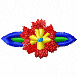 Flowers And Tree Embroidery Design 4